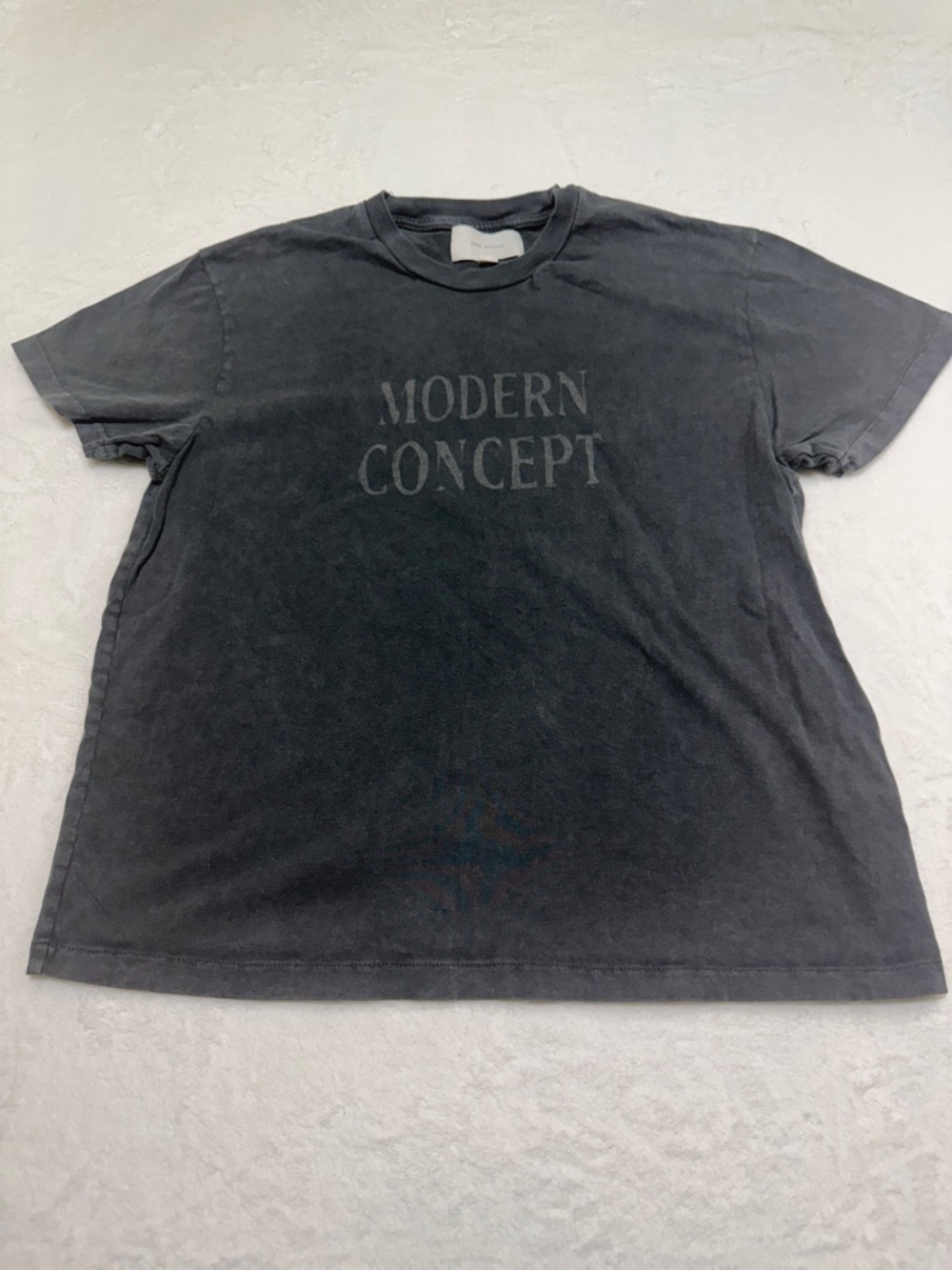 Zara Women's Dark Gray Short Sleeve Graphic Tee